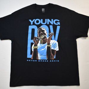 Young Boy Mens Young Boy Rapper Music Artist Never Broke Again Shirt XL